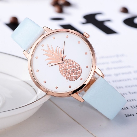 Chic Rose Gold Pineapple Watch - Picture 3 of 3